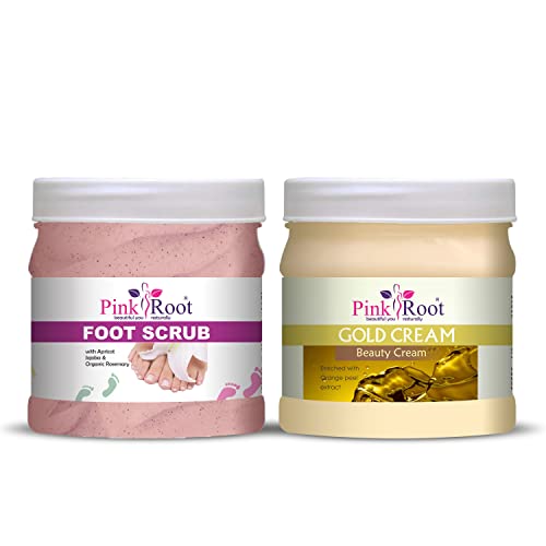 Image of Pink Root Gold Cream 500gm with Foot Scrub 500gm
