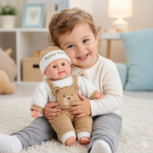 Image of Dimitra 43cm Cute Baby Boy Musical Talking Doll Multicolor | Soft Plush Toy with Touch Sensor | Singing Interactive Baby Doll for Kids Boys & Girls (Cloth Colour as per Stock)