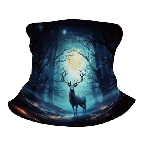 Neck Gaiter Face Mask Men Women, Oil Painting Red Flower Face Mask Scart Cover for Dust Wind Sun Protection