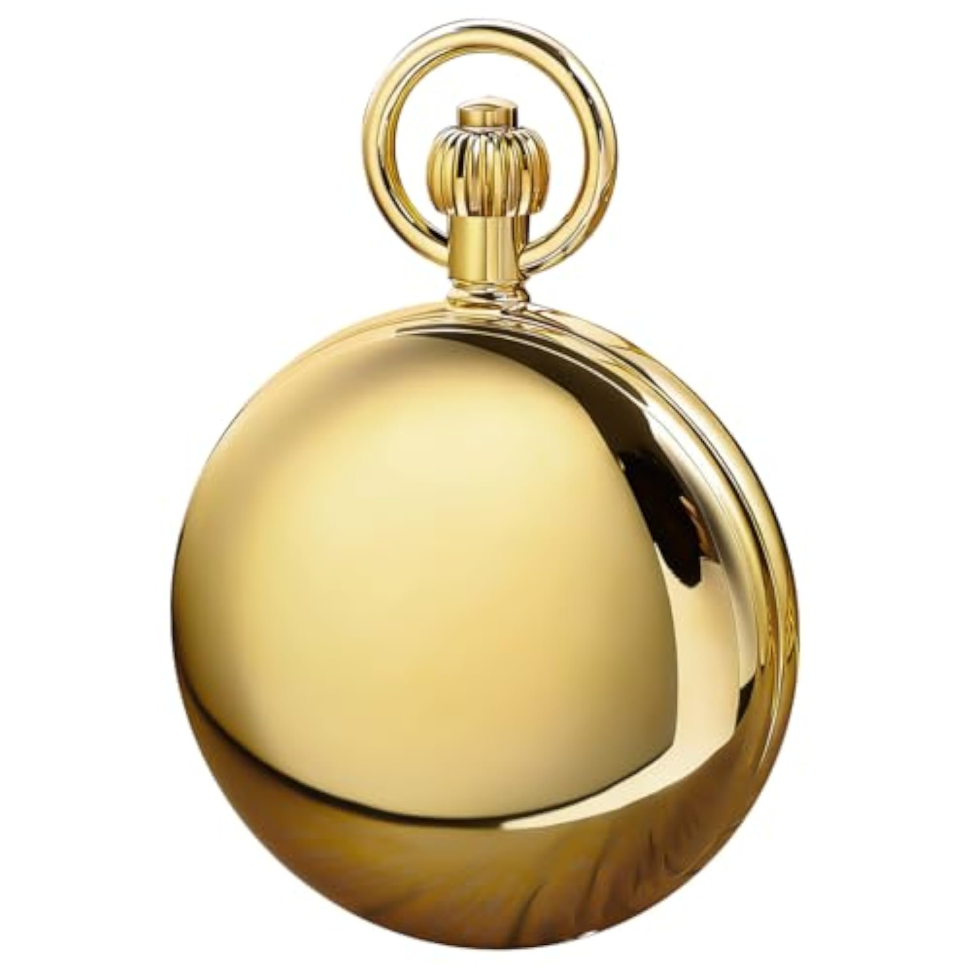 Double-Sided Gold Minimalist Mechanical Pocket Watch