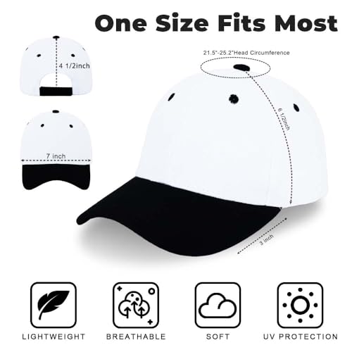 Image of ZH Plain Adjustable Baseball Cap - Lot of 12 Unisex Blank Design Caps