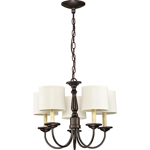 Progress-Lighting-P4009-20-Five-Light-Chandeliers-17-12-Inch-Diameter-x-15-Inch-Height-Bronze Progress Lighting P4009 20 Five Light Chandeliers 17 12 Inch Diameter x 15 Inch Height Bronze