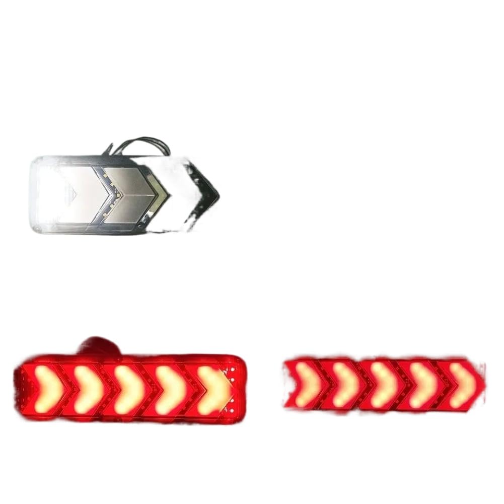 12V LED Rückleuchtenbaugruppe Schwarz Für Anhänger Van Multifunktional Bremslicht Blinker Standlicht