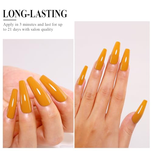Esmalte de uñas gel Pumpkin Orange 10ml miniatura 4