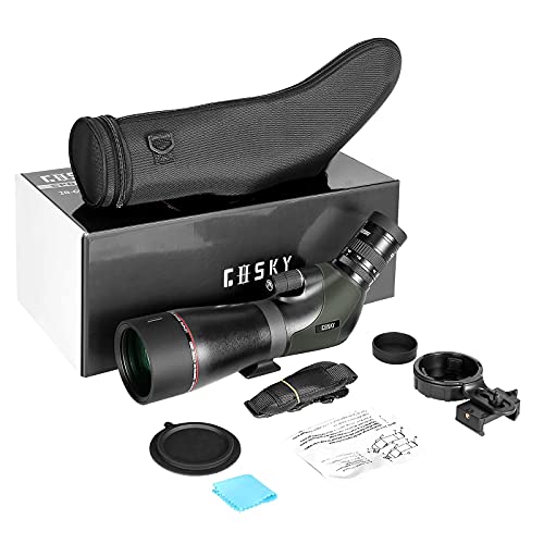 Gosky 2021 Newest ED Spotting Scope 2060x 80mm, ExtraLow Dispersion & BAK4 Prism Spotter