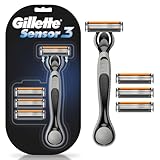 Gillette Sensor 3 Hojas, 1 Pieza con 4 Cartuchos