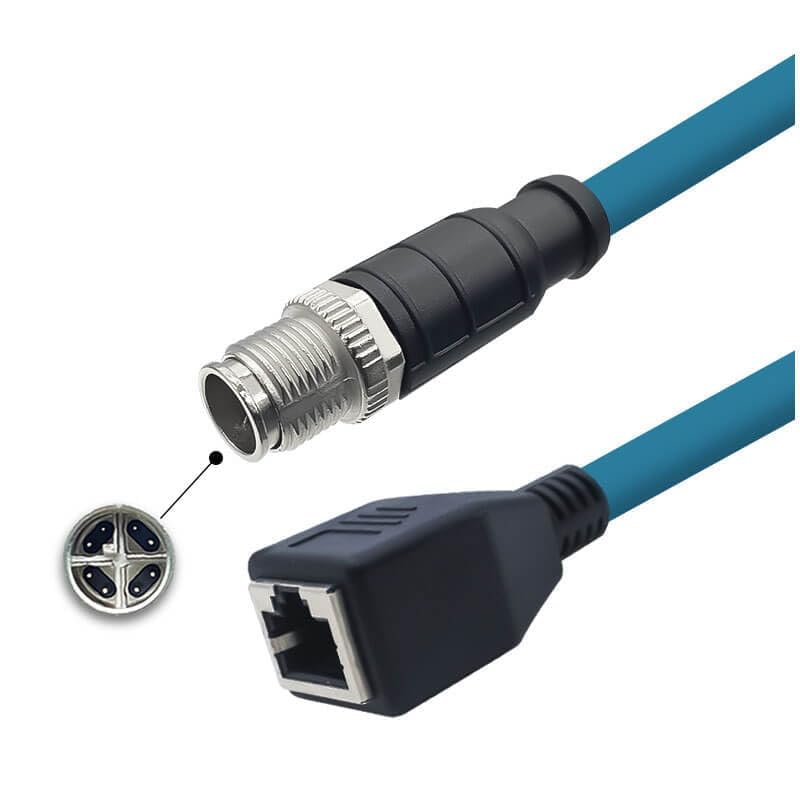 Amazon.com: GXMRHWY M12 8-pin X-Code Male to RJ45 Female High Flex