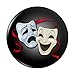 Drama Comedy Tragedy Masks Theater Pinback Button Pin