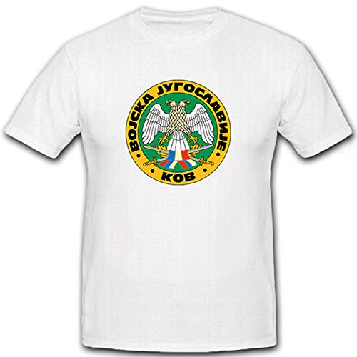 T-shirt Militaire Blanc Yougoslave #6930 Vintage Grande Taille 4XL