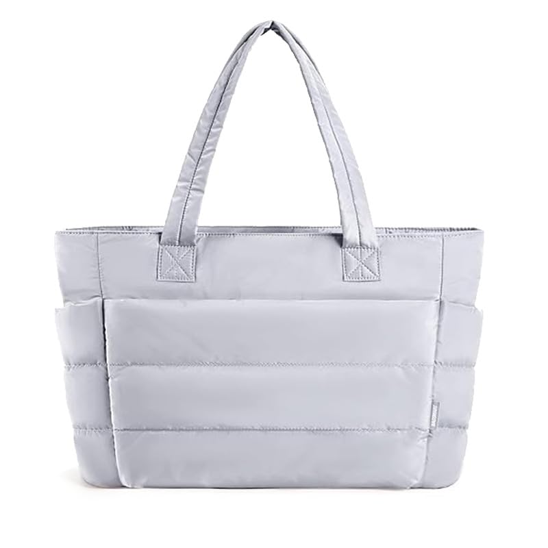 canvas tote bag with open top and multiple pockets