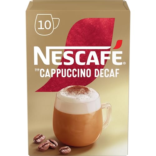 Nescafe GOLD CAPPUCCINO DESCAFEINADO 10 sobres de café soluble descafeinado 125g