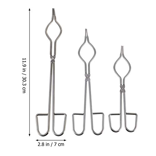 ULTECHNOVO PinÃ§as para Cadinhos de 3 PeÃ§as E PinÃ§as para Copos de AÃ§o InoxidÃ¡vel PinÃ§a para Fr