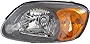 Evan Fischer Headlight Assembly Compatible with 2003-2006 Hyundai Accent Halogen Hatchback/Sedan Driver Side