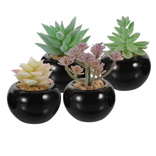 KONTONTY De Suculentas Artificiales En Macetas De Decorativas Plantas Falsas Realistas para Decorar Escritorios y Espacios Interiores