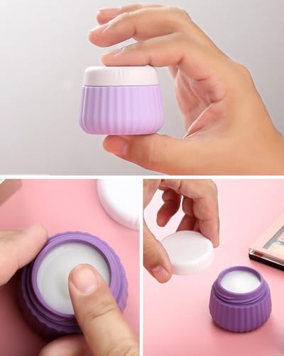 Image of Mrsdry Travel Bottles for Toiletries - 8 Pack, TSA Approved 3oz Travel Containers, Leak Proof Silicone Squeezable Cream Jars with Clear Bag