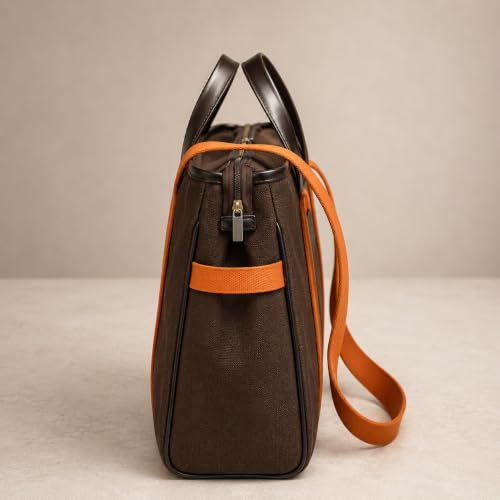 Image of Office Bag | Stylish Bags for Office & College Use | Laptop Bag Girls | Stylish Tote for Office Use | Purse for Women | Canvas Handbag | Daily & Travel Use