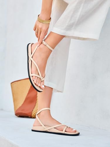 Image of Coutgo Women's Strappy Flat Sandals