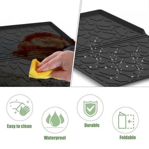 Image of Vodolo Silicone Mat for Wonderfold Wagon W4,Luxe Accessories for Wonderfold Stroller to Protect Wagon from Sand, Dirt, and Water,Easy Clean