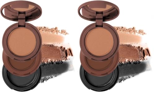 Image of Multibrite Blush Highlighter & Contour Palette 3 in 1 Makeup Powder Set Compact Powder Blush Highlighter Silky Smooth Face Blush Cheek Tint, Moisturizing Luminizer for Women (M02 (02 Dark Brown))