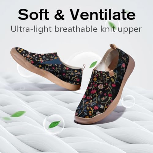 Women's Art Travel Shoes Slip On Casual Fashion Loafers Lightweight Comfort Painted Sneakers2