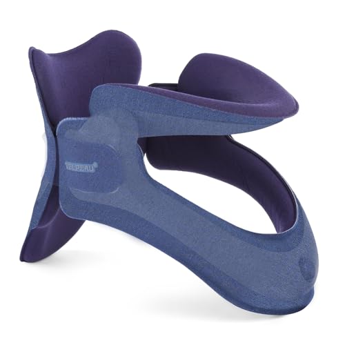 Velpeau Neck Brace for Neck Pain and Support, Soft Cotton Pads, Cervical Collar Restricting Cervical Motion, Relieves Discomfort and Spine Pressure (Foam Pads Version Liner)