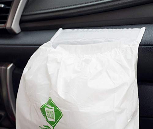 60pcs Car Trash Bag, Garbage Bag Rubbish Bin Bag Car Trash Bin Gag Disposable Container Bag for Auto Car Truck Vehicle Office Babyroom Bathroom Study Room