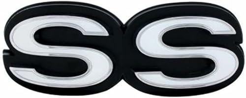 United Pacific C690001 Rejilla "SS" Emblema para Chevy Chevelle/El Camino 1972, fácil instalación, artículo de restauración GM, construcción