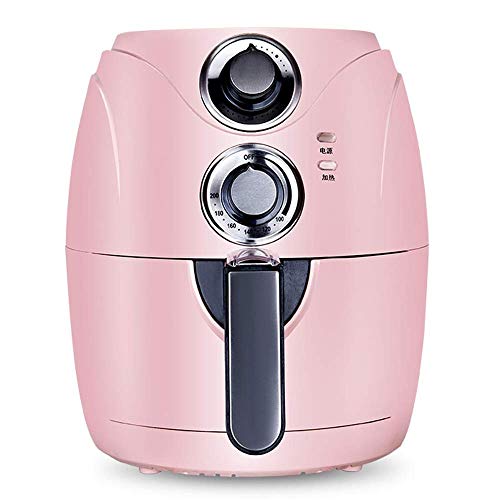 KYL Freidora de Aire, hogar Inteligente 1200 vatios de Aire for freír, Asar, Recalentamiento con 2.6-Quart Antiadherente Cesta, extraíble, Rosa
