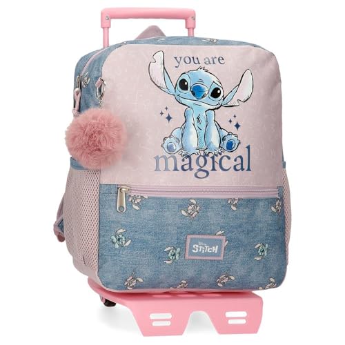 Disney Stitch You Are Magical Equipaje- Bolsa de Mensajero, Niñas, Azul Disney Stitch You Are Magical Equipaje- Bolsa de Mensajero, Niñas, Azul