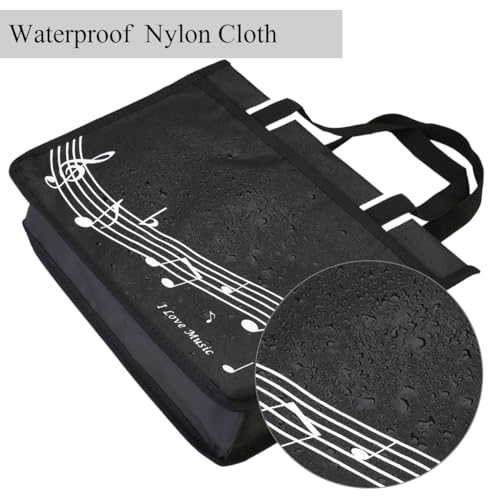 Music Tote Bag Handbag,piano bag,Nylon Cloth Waterproof Women's Shopping Bag,Travel bag with high note zipper,3