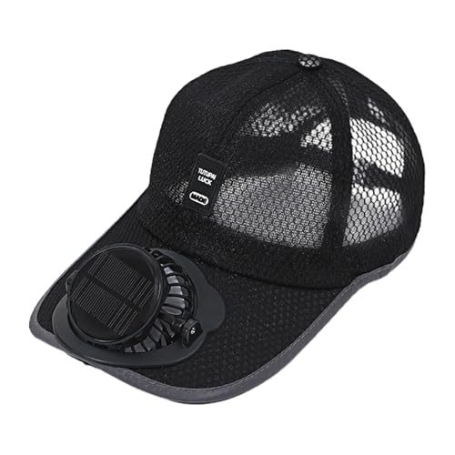 Sombrero con Ventilador Solar Gorra De Béisbol con Ventilador Solar Sombrero De Visera con Ventilador Sombrero para Ventilador Solar Transpirables Sombrero De Playa con Protección UV