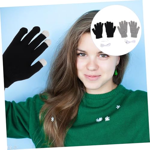 Guantes USB contra manos frías táctiles y cómodos para invierno 2 pares 5