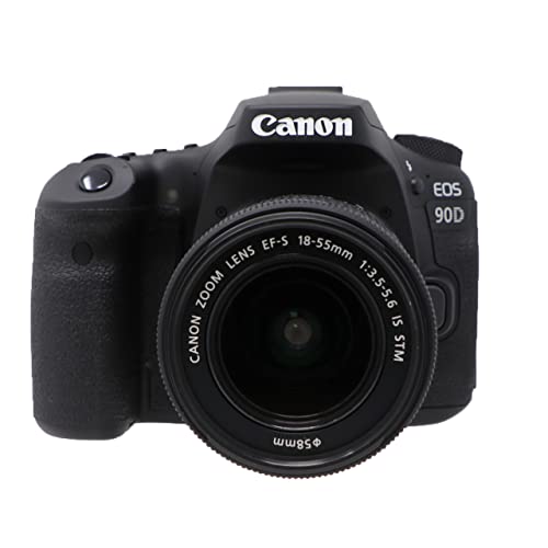 Cámara Canon EOS 90D DSLR con lente 18-55mm y accesorios miniatura 2
