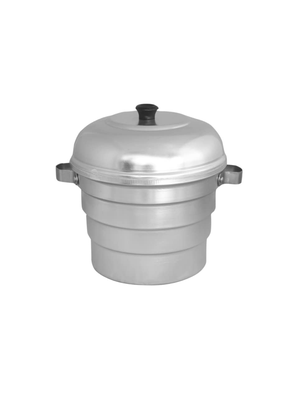 Diya Aluminium Standard Idli Khaman/Dhokla Steamer ss sheet handle Idli