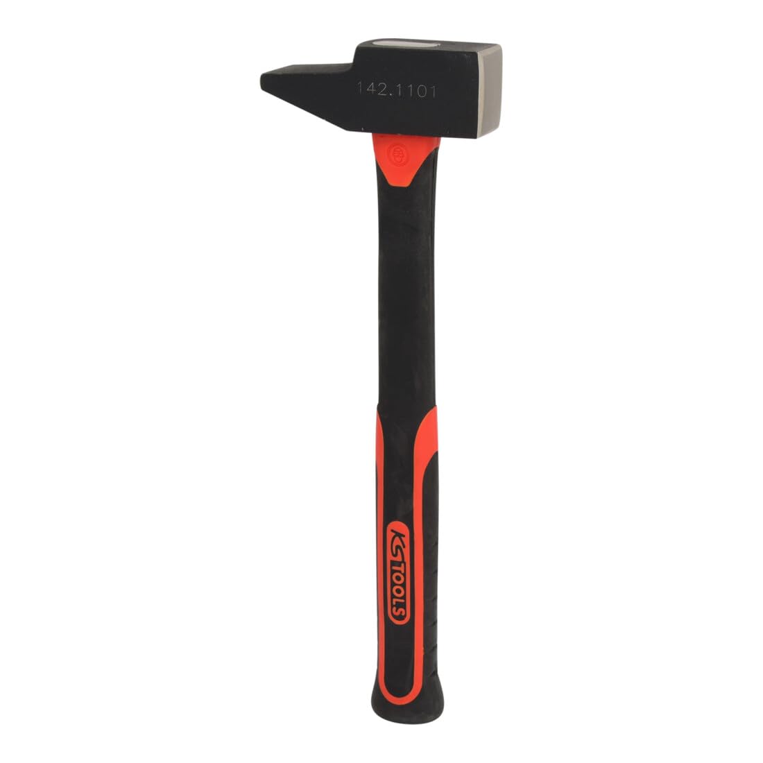Ks Tools Black, Red 1000G Fitter's Hammer Fiberglas Handle