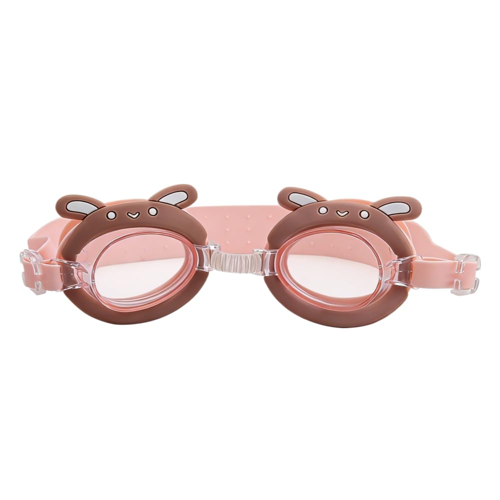 FEIFEI'S BOW Kids Goggles Kids Swimming Goggles Wide View UV Protection Anti-Fog No Leak Children Goggles for Boys Girls 6-14 (Rabbit) — image 1