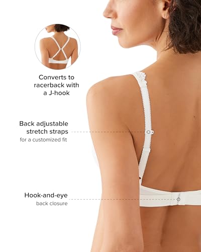 Image of Wacoal Women's Embrace Lace Lightly Lined Wire Free Mid Coverage Bralette, 852191