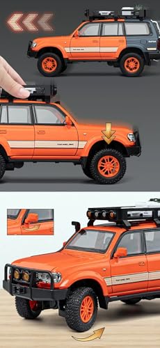 Image of Magicwand 1:24 Scale Die-Cast Tayota Land Cruiser LC80【Colors As Per Stock】【Box Packing】 with 7 Openable Doors,Pull Back Action,Lights,Music & Working Horn【Pack of 1】