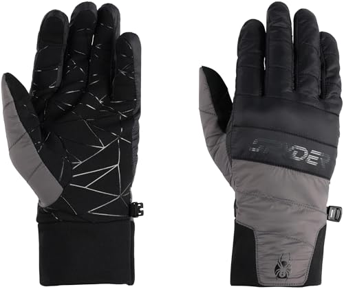Spyder Mens Venom Ski Glove, Black, L