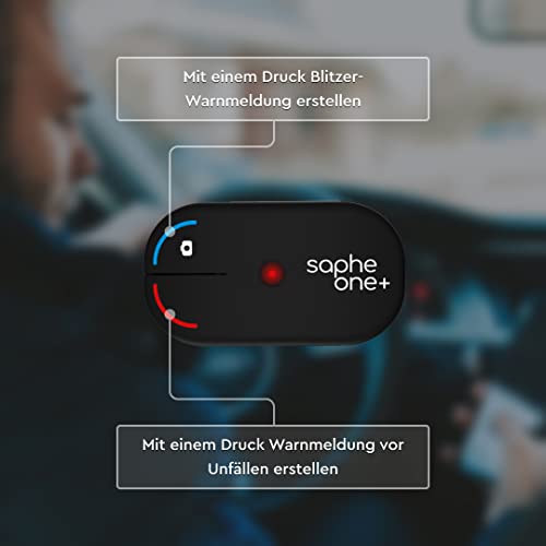 Saphe One+ Blitzerwarner für das Auto – Zeigt Blitzer, Gefahren – Daten von Blitzer.de – Kein ABO nötig – Bild 3
