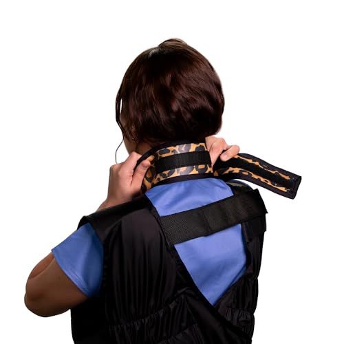Image of Thyroid Shield Radiation Protection, 0.5mm Lead Equivalency, One Size, Leopard