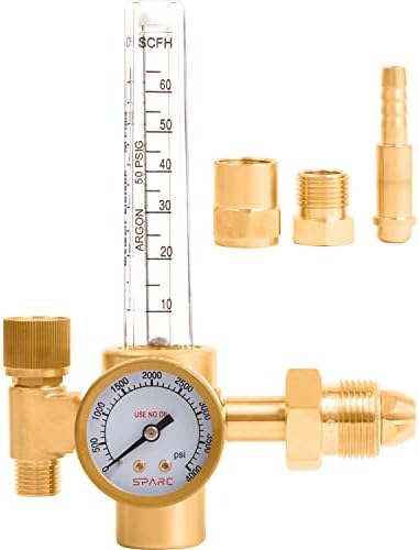 SPARC Argon CO2 Flowmeter + Regulator MIG TIG 0-60CFH CGA580 Inlet 2YR USA WARRANTY
