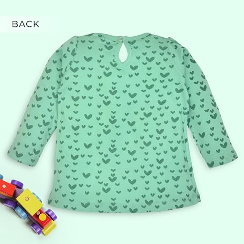 Image of LuvLap Baby Girls 100% Cotton Full Sleeve Girls Top, Pack of 02