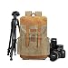 Produktbild Kameratasche aus Segeltuch für Spiegelreflexkameras und DSLR-Kameras, große Kapazität, vorne offen, für Nikon, Canon, Sony, Laptops, Zubehör