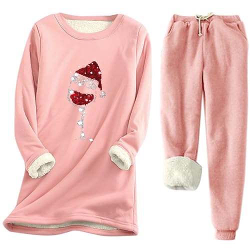 2-Piece-Womens-Pajama-Set-Fleece-Lined-Xmas-Wine-Glass-Pjs-Set-Soft-Long-Sleeve-Sleepwear-Loungewear-Pjs-Sets