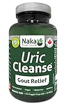 Naka Platinum Uric Cleanse Helps to Relief Gout BONUS SIZE 75 Veggie Capsules (60+15 FREE)