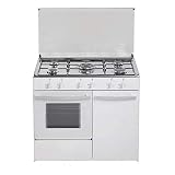  Cocina de gas butano/natural HVG CGB, 5 quemadores, Horno, acabado blanco