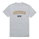 Anderson University Trojans Mom T-Shirts Heather Grey Small
