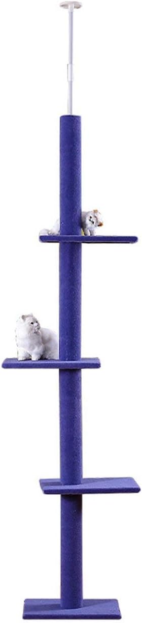 S-Lifeeling Cat Climbing Toys Tower Structures Cat Climber Tree Post Shelves Multilayer Platform Super Long Large Cat Climbing Tree Cat…