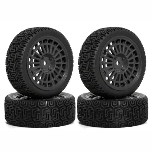 RC���[�V���O�p�[�c For Tamiya XV01 XV02 For TT01 For TT02 PTG-2 1/10 4 �� 68 �~�����[�g�������[�^�C�� RC ���[�V���O�J�[�p�S���z�C�[���^�C���A�b�v�O���[�h�Z�b�g(Black)